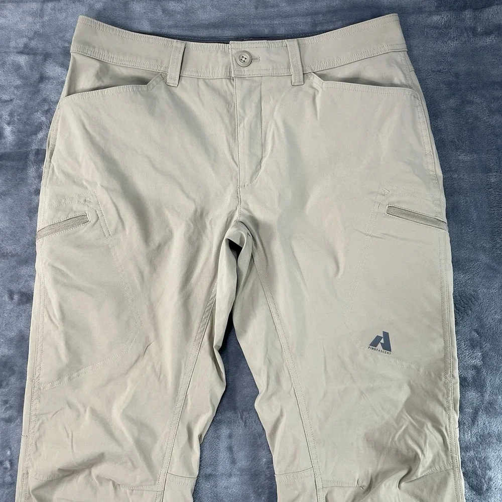 Eddie Bauer First Ascent Pants Mens 32x32‎ Fits 34x39 Tan Performance Hiking